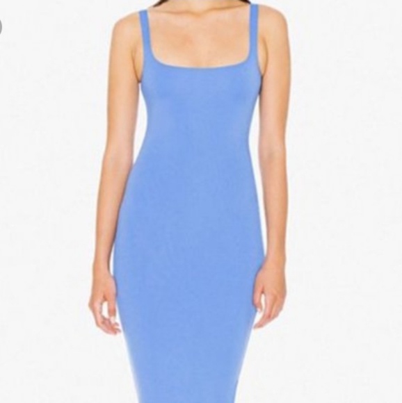 Powder Blue Knee Length Dress